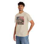Model wearing the Veteran Same Oath Same Brotherhood Different Battlefield T-Shirt