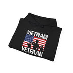 Vietnam Veteran American flag soldiers hoodie, folded detail