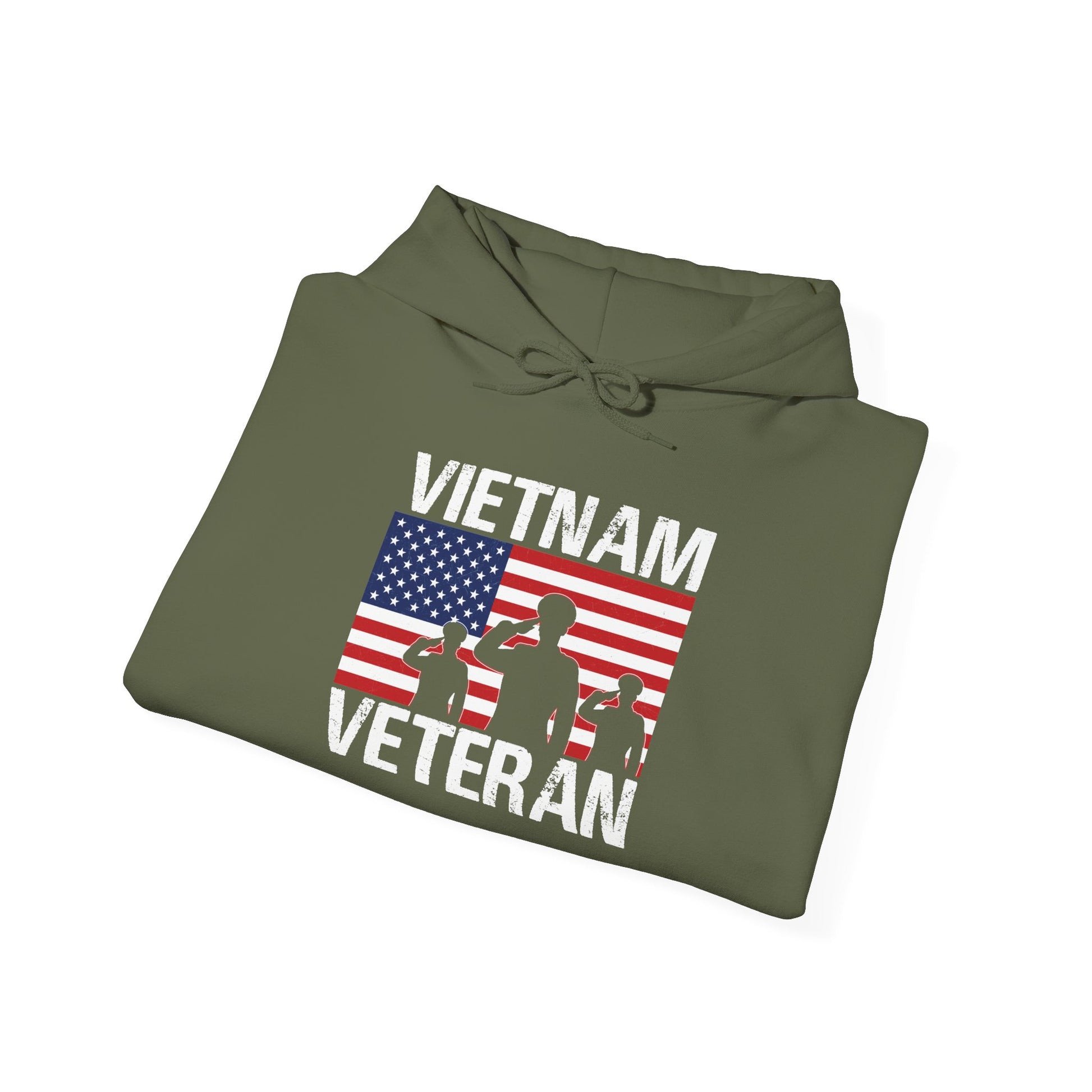 Vietnam Veteran American flag hoodie, additional product view