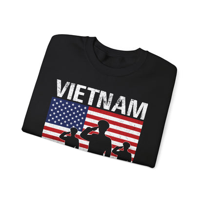 Vietnam Veteran American flag sweatshirt, additional product view
