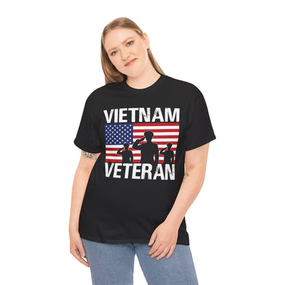 Vietnam Veteran American flag t-shirt, additional product view