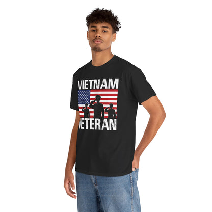 Vietnam Veteran American flag t-shirt, additional product view