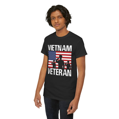 Vietnam Veteran American flag t-shirt, additional product view
