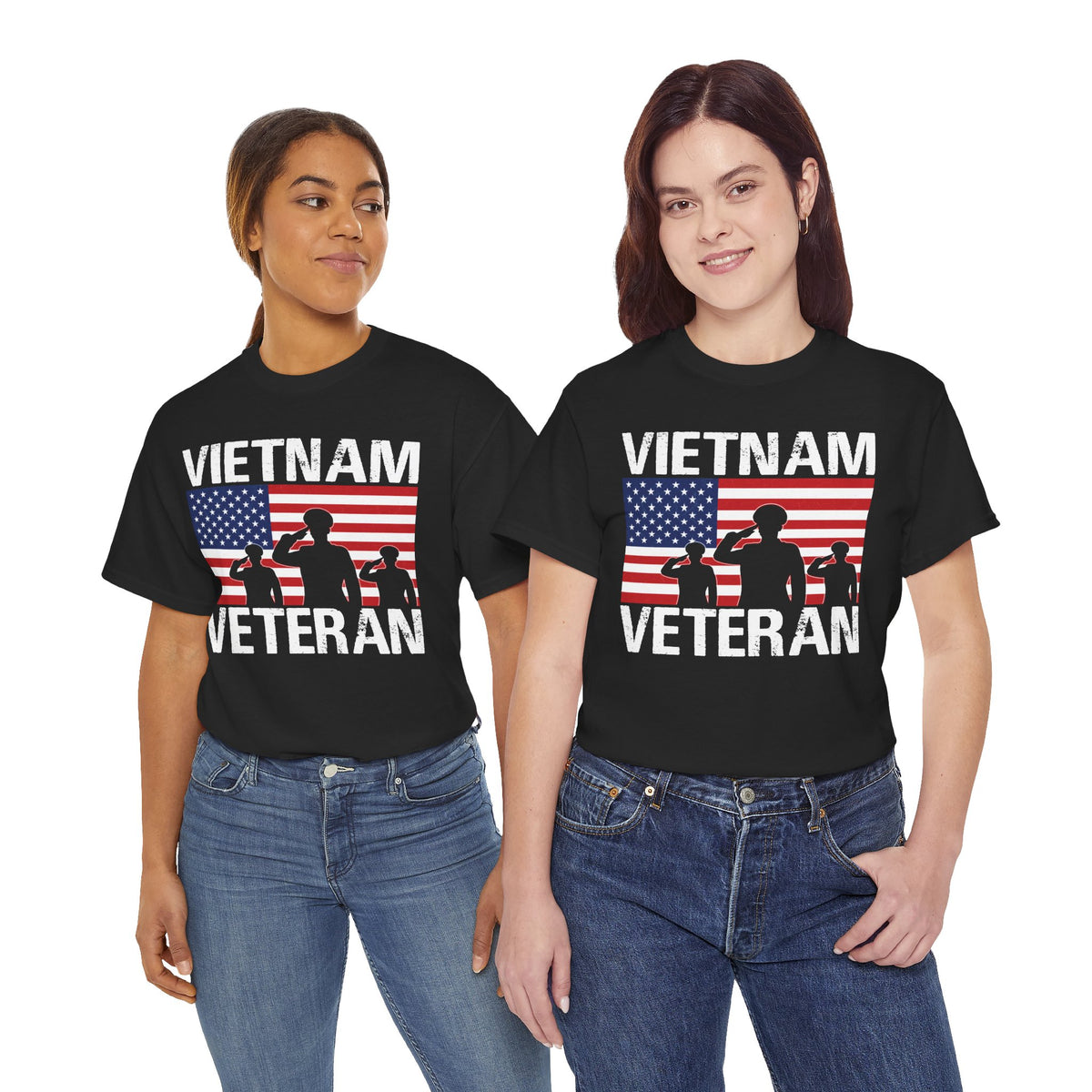 Vietnam Veteran American flag t-shirt, additional product view