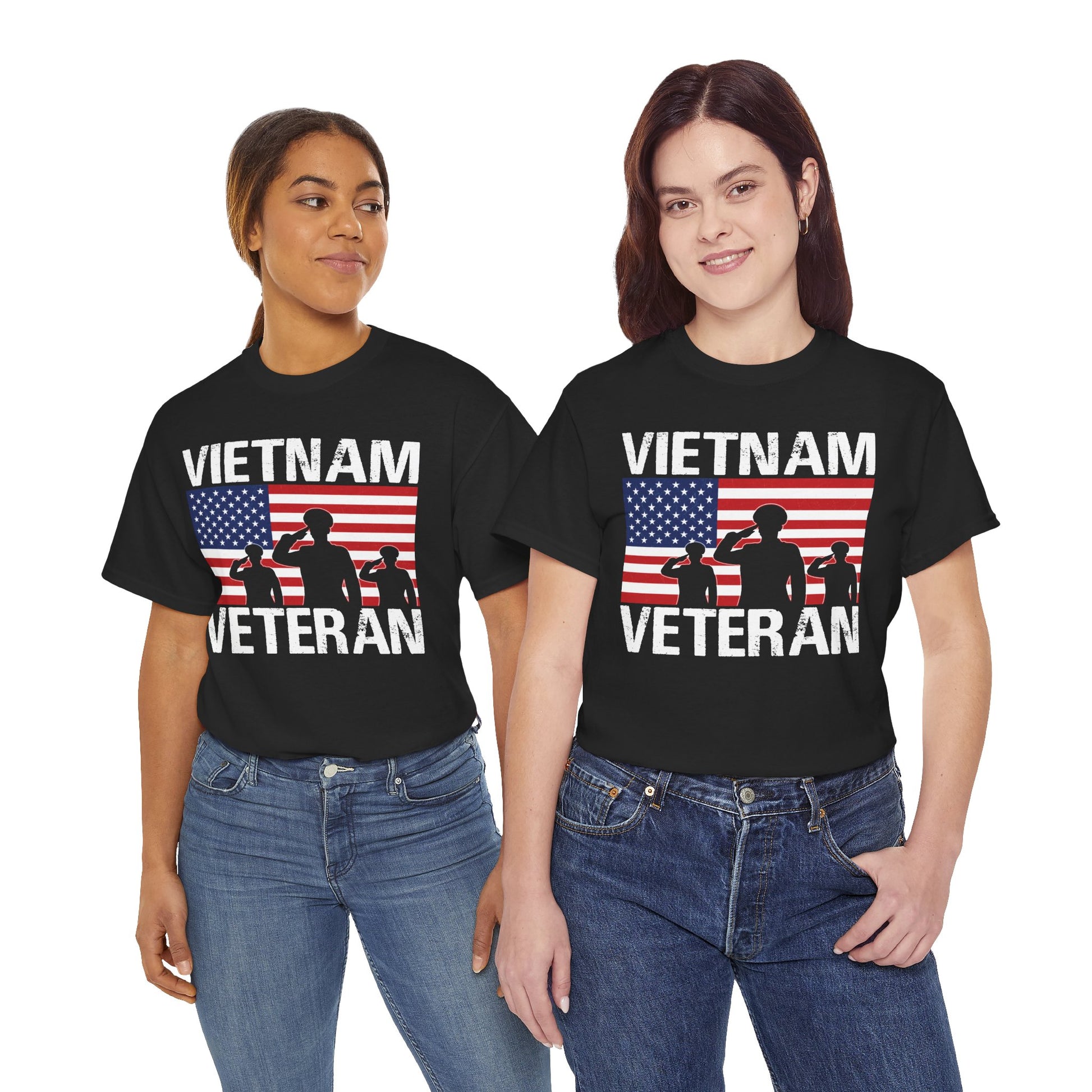 Vietnam Veteran American flag t-shirt, additional product view