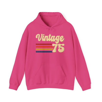 Heliconia Vintage 75 retro stripes hoodie, front view