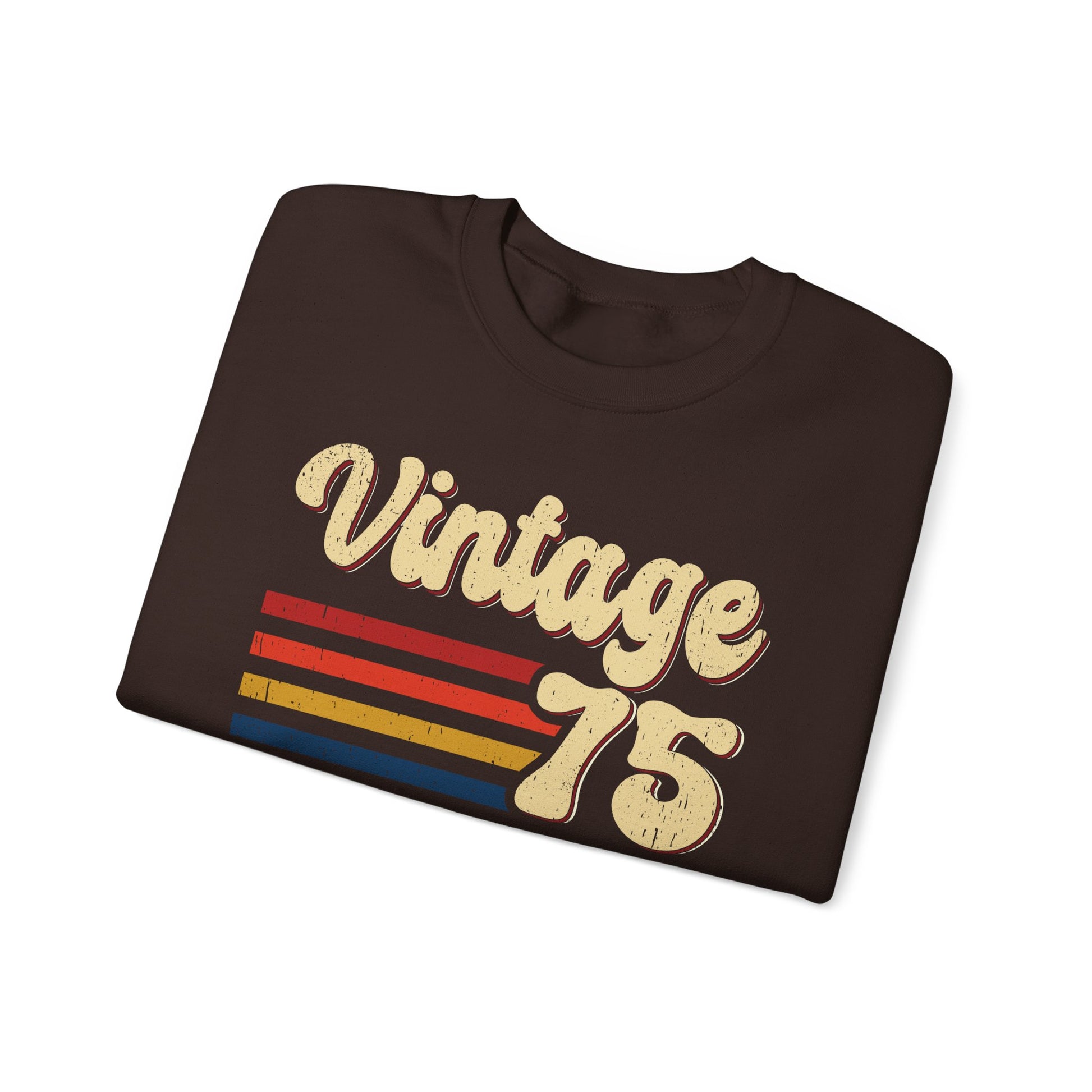 Vintage 75 retro stripes sweatshirt, folded detail