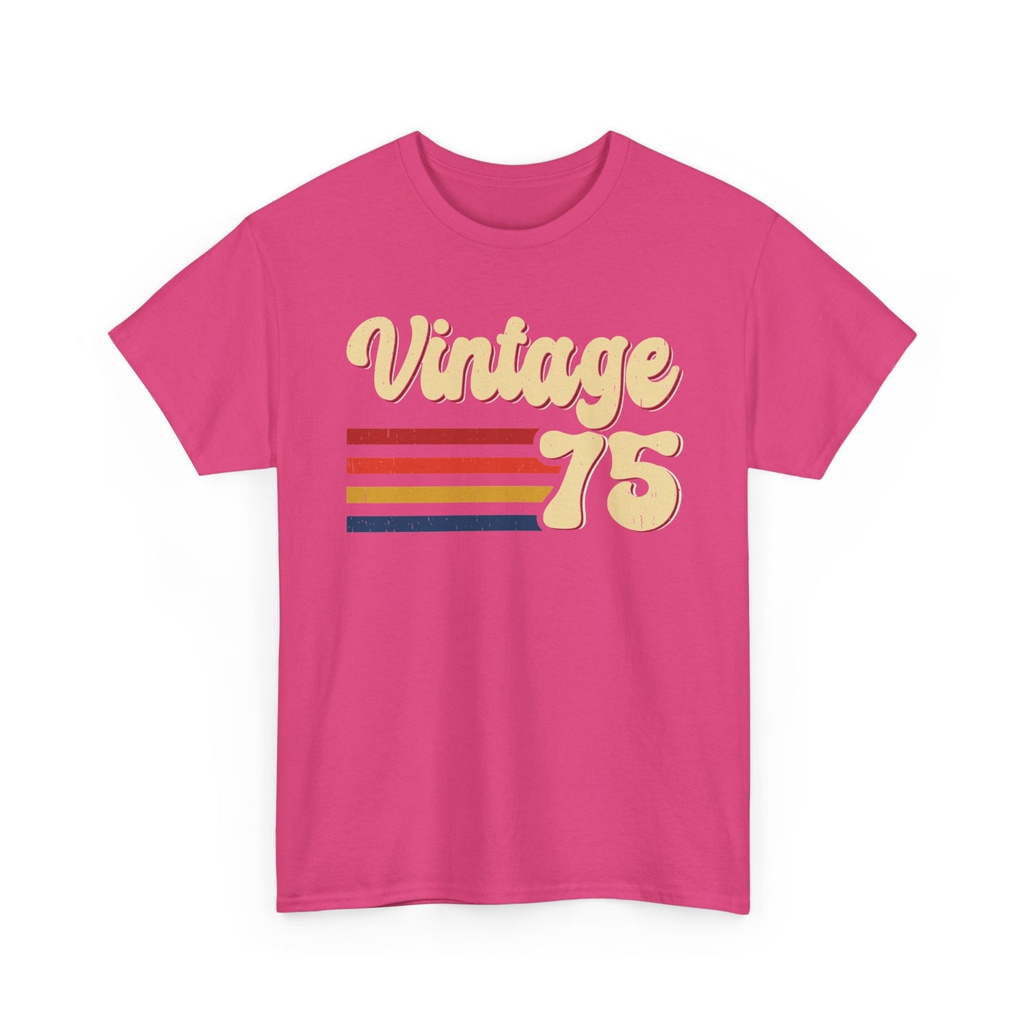 Heliconia Vintage 75 retro stripes t-shirt, front view
