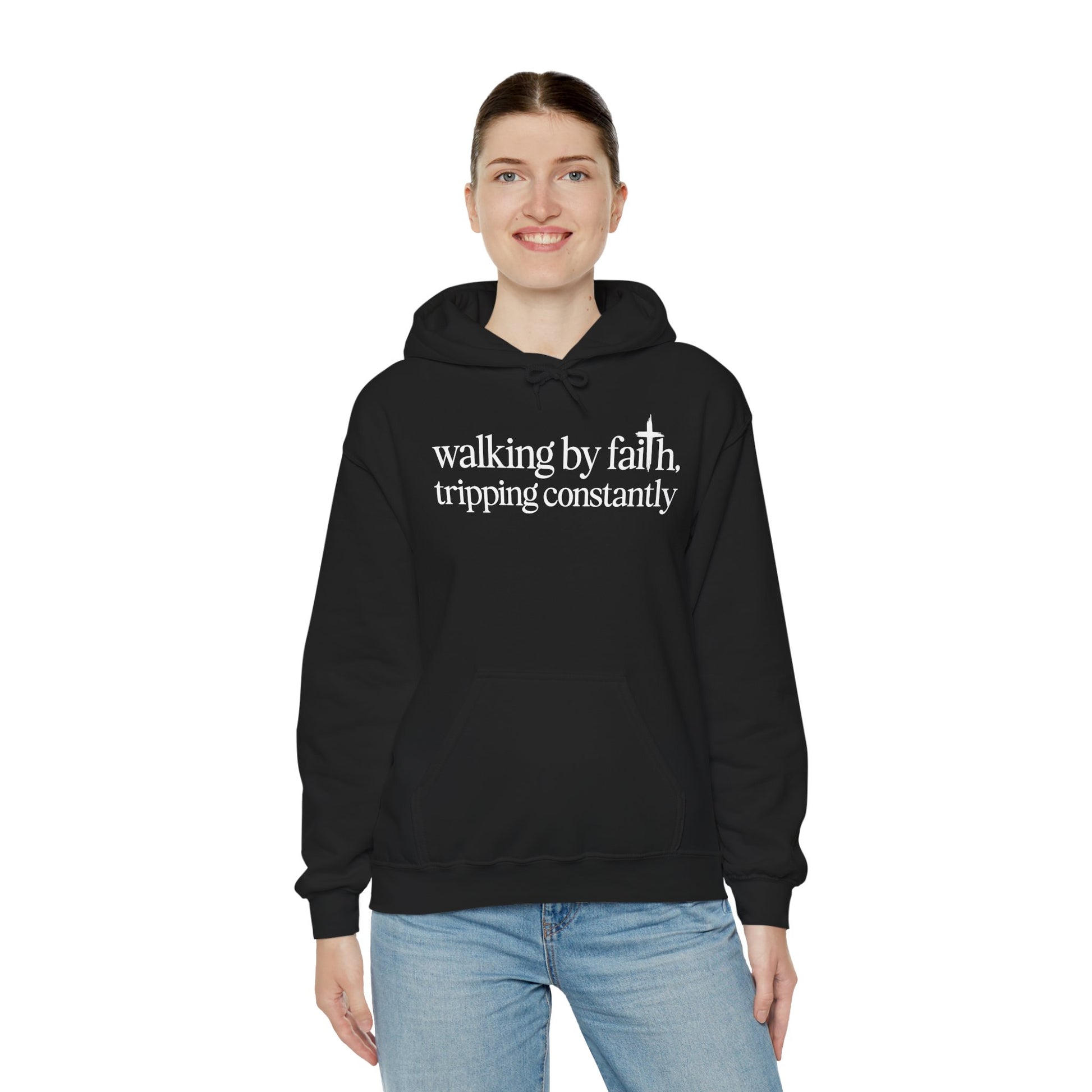 Walking By Faith Tripping Constantly hoodie, additional product photo