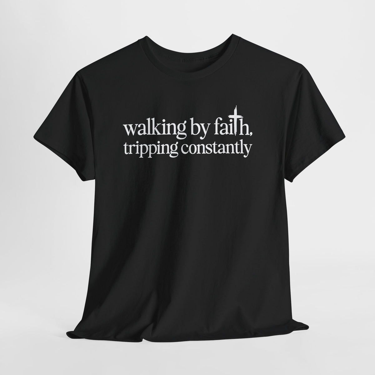 Walking By Faith Tripping Constantly t-shirt, additional product photo