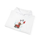 Wiener Dog Boop Christmas Hoodie, folded