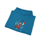Gildan 18500 hoodie size chart in inches and centimetres