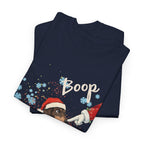 Wiener Dog Boop Christmas T-Shirt, folded