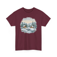 Winter Wonderland Snowy Cabin T-Shirt